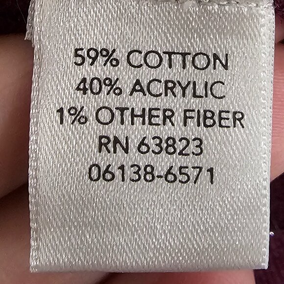 CJ Banks Purple Metallic Sequin Cardigan Sweater Bling 2X - Picture 9 of 11